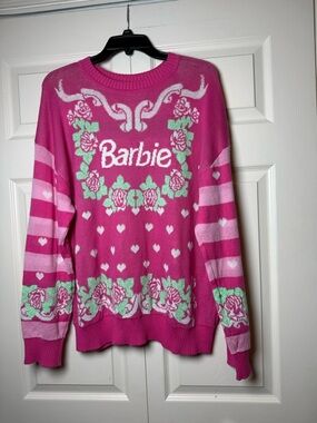Barbie Pink Graphic Knit‎ Sweater
